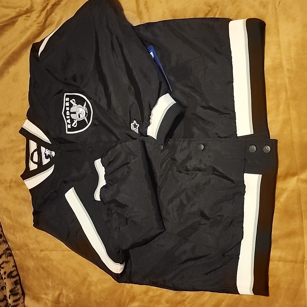 Womens Starter Raiders bomber jacket